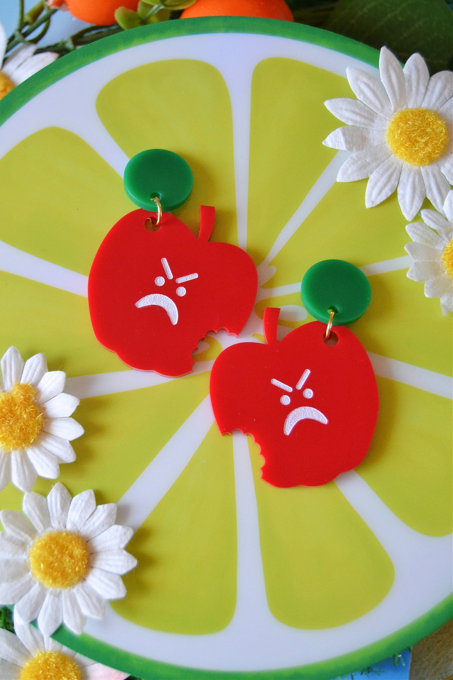 Bad Apple Earrings