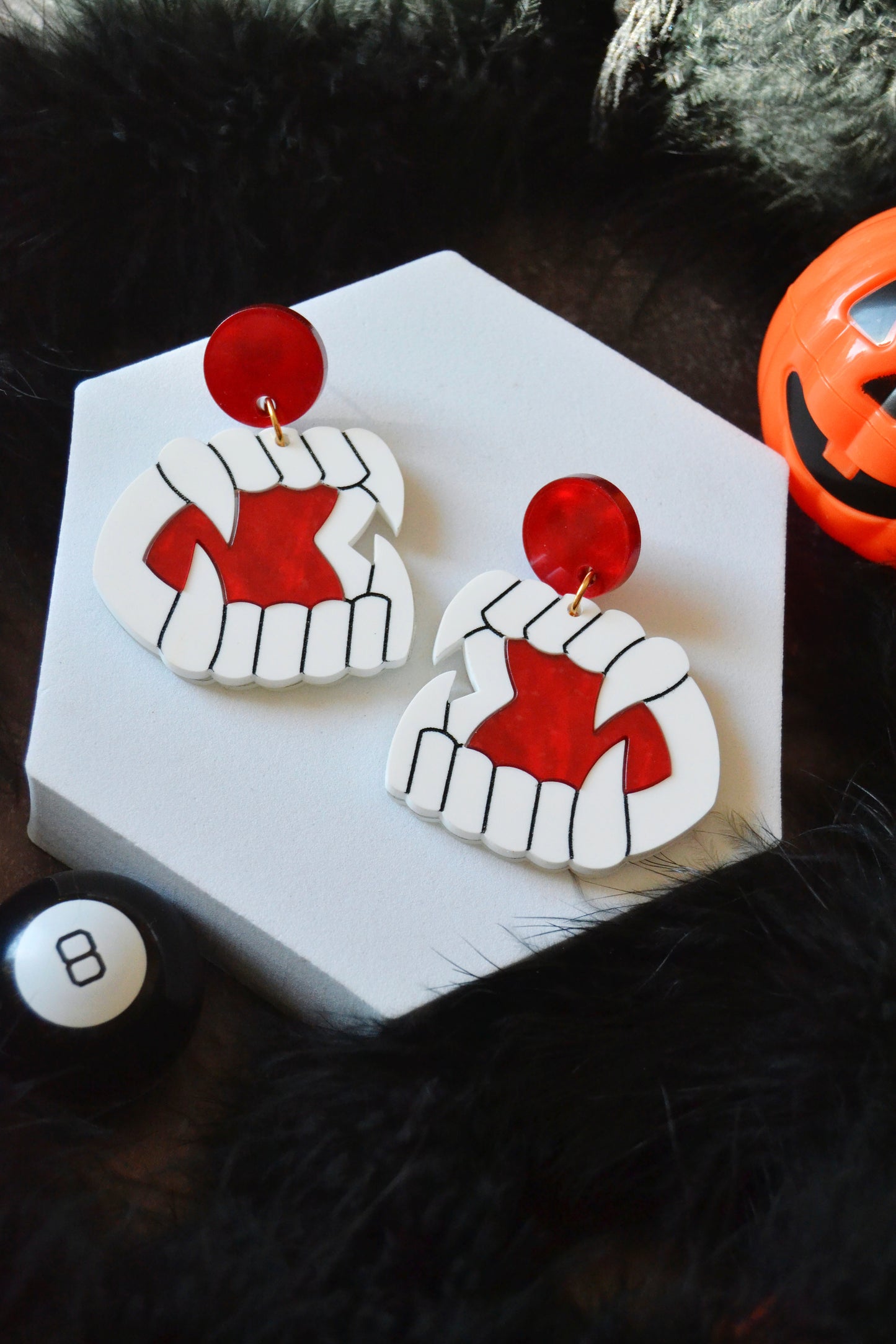 Vampire Teeth Earrings