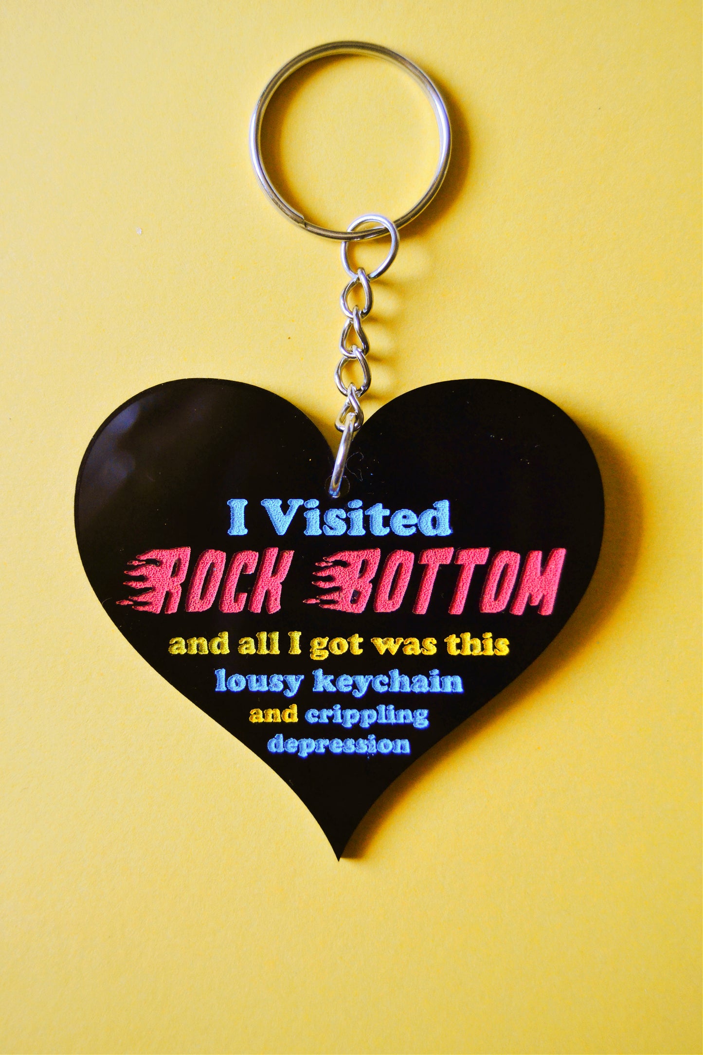 Rock Bottom Keychain