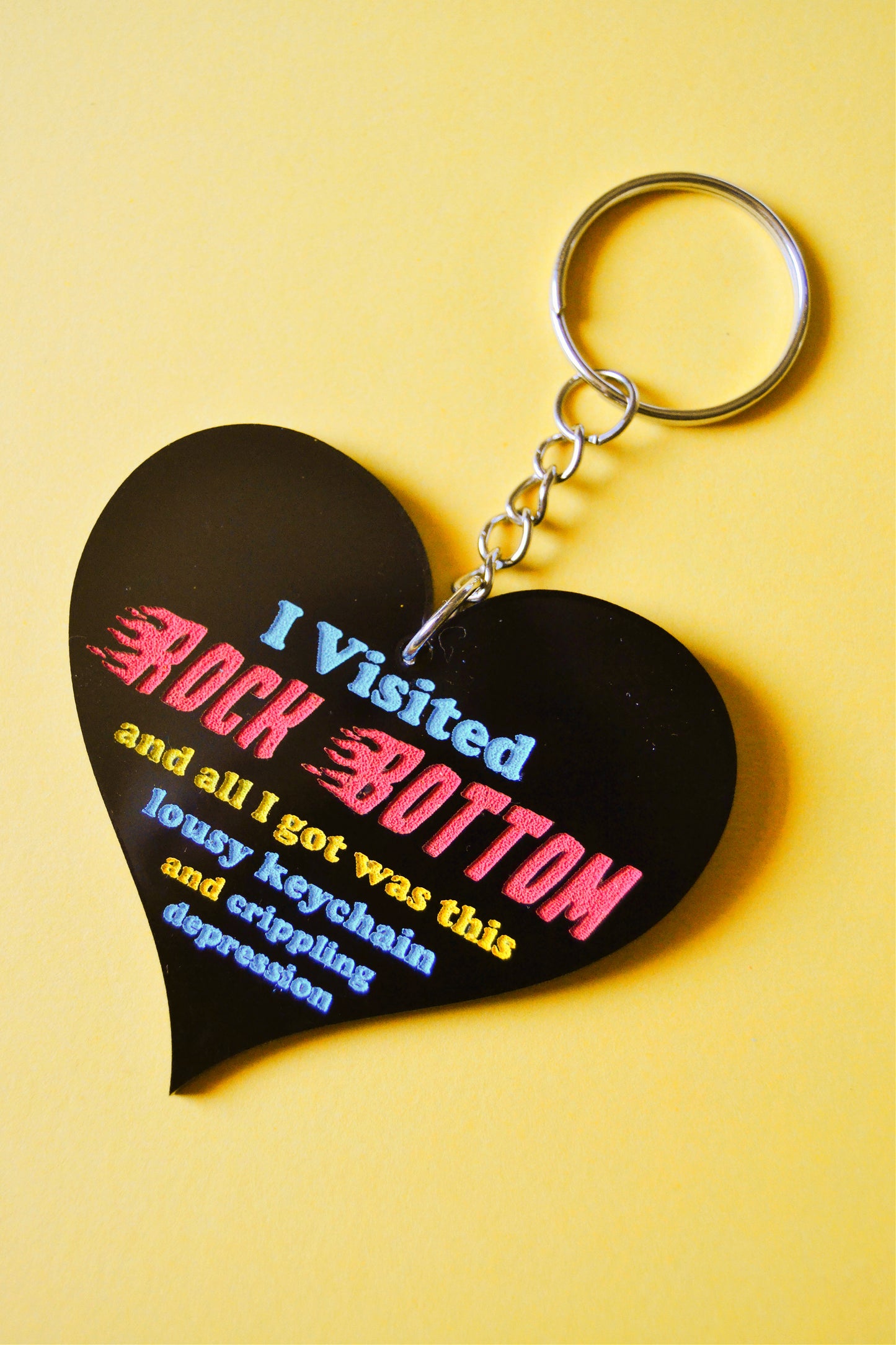 Rock Bottom Keychain