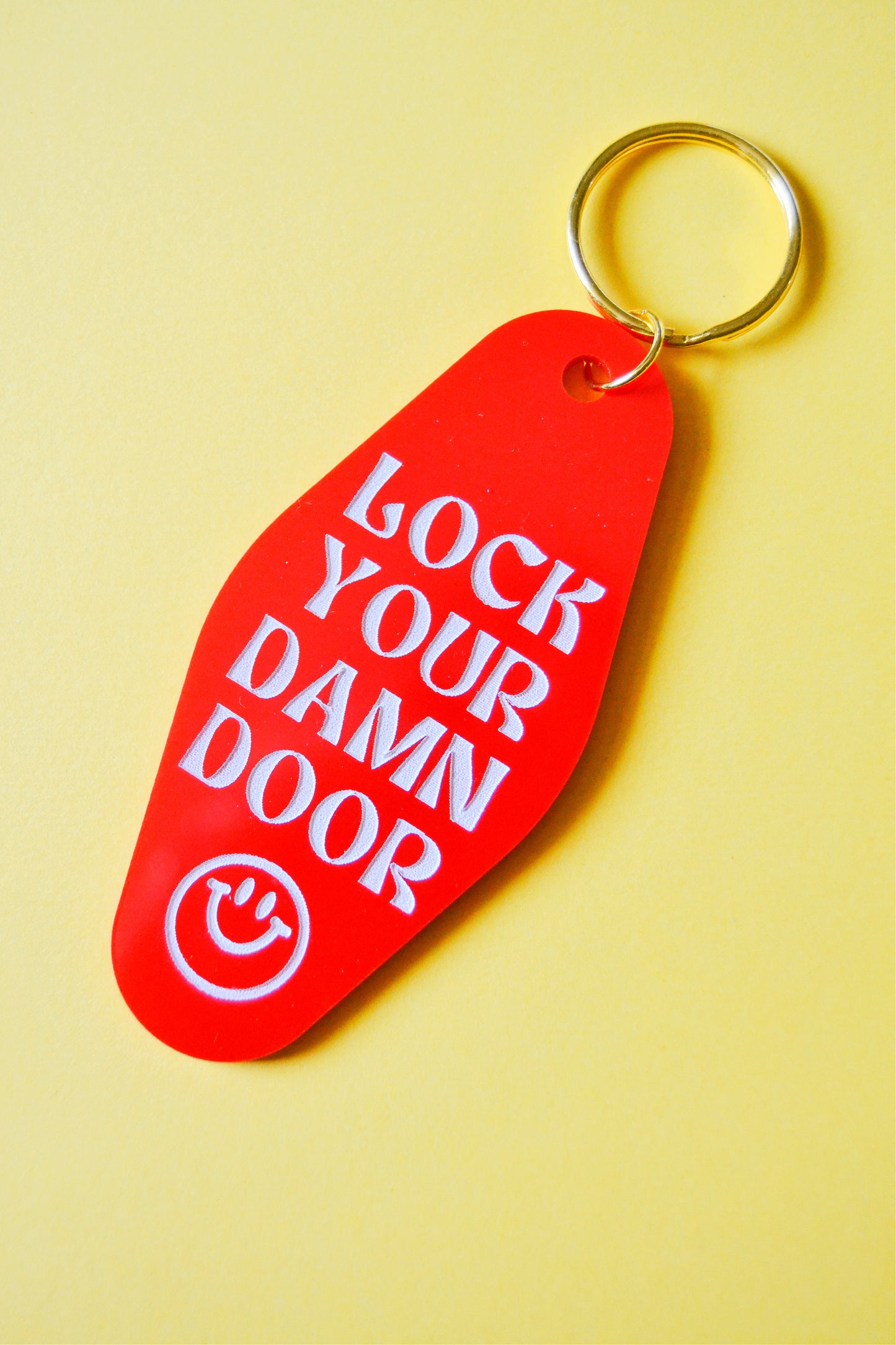 Lock Your Damn Door Keychain