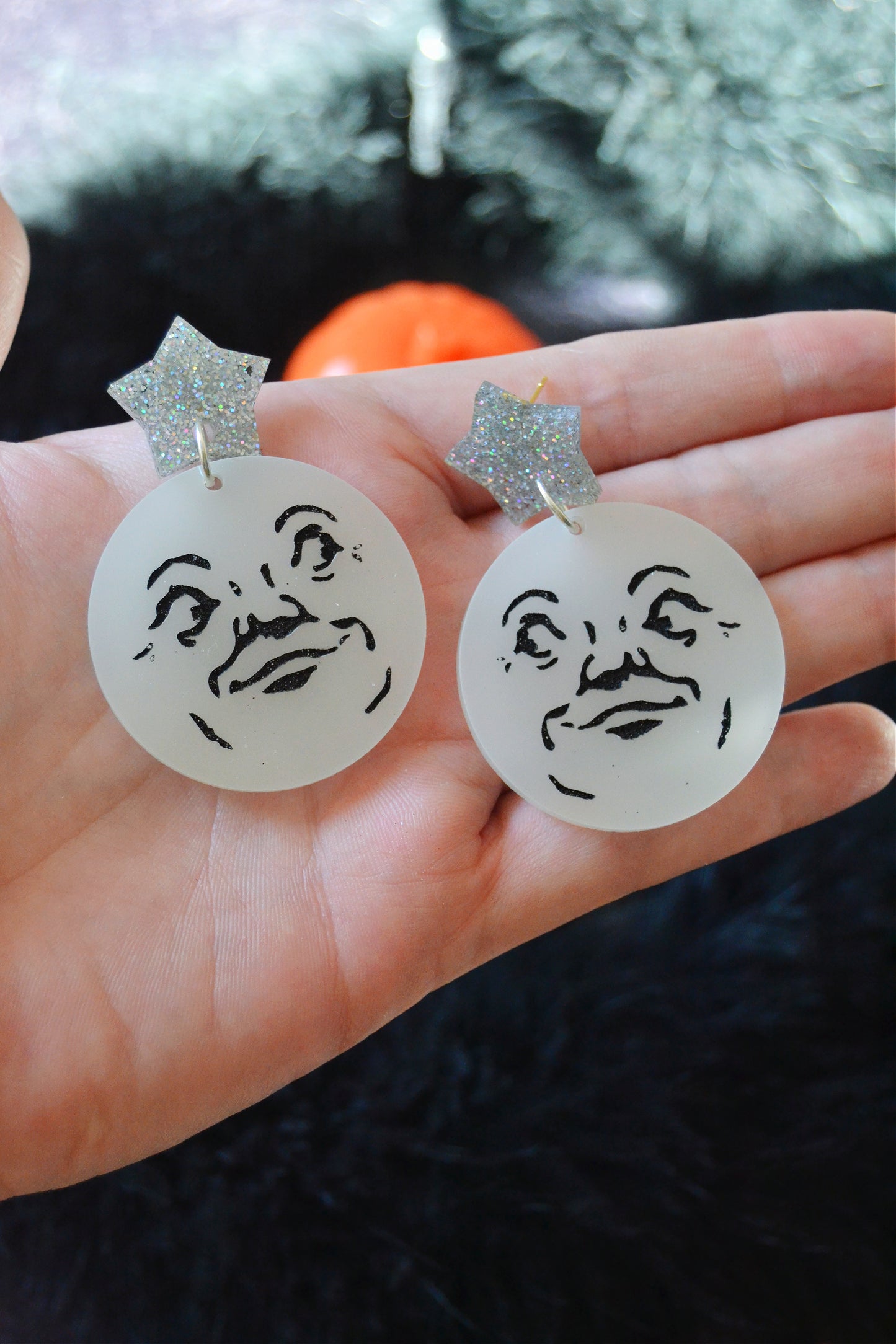 Retro Moon Earrings