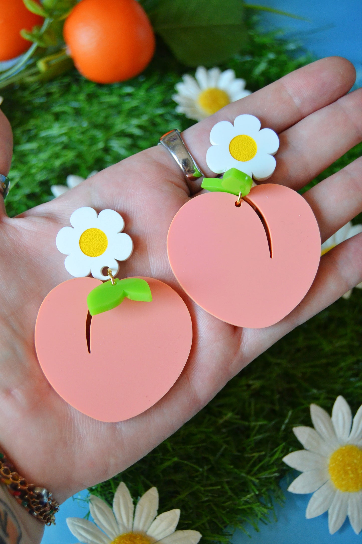 Peach Earrings