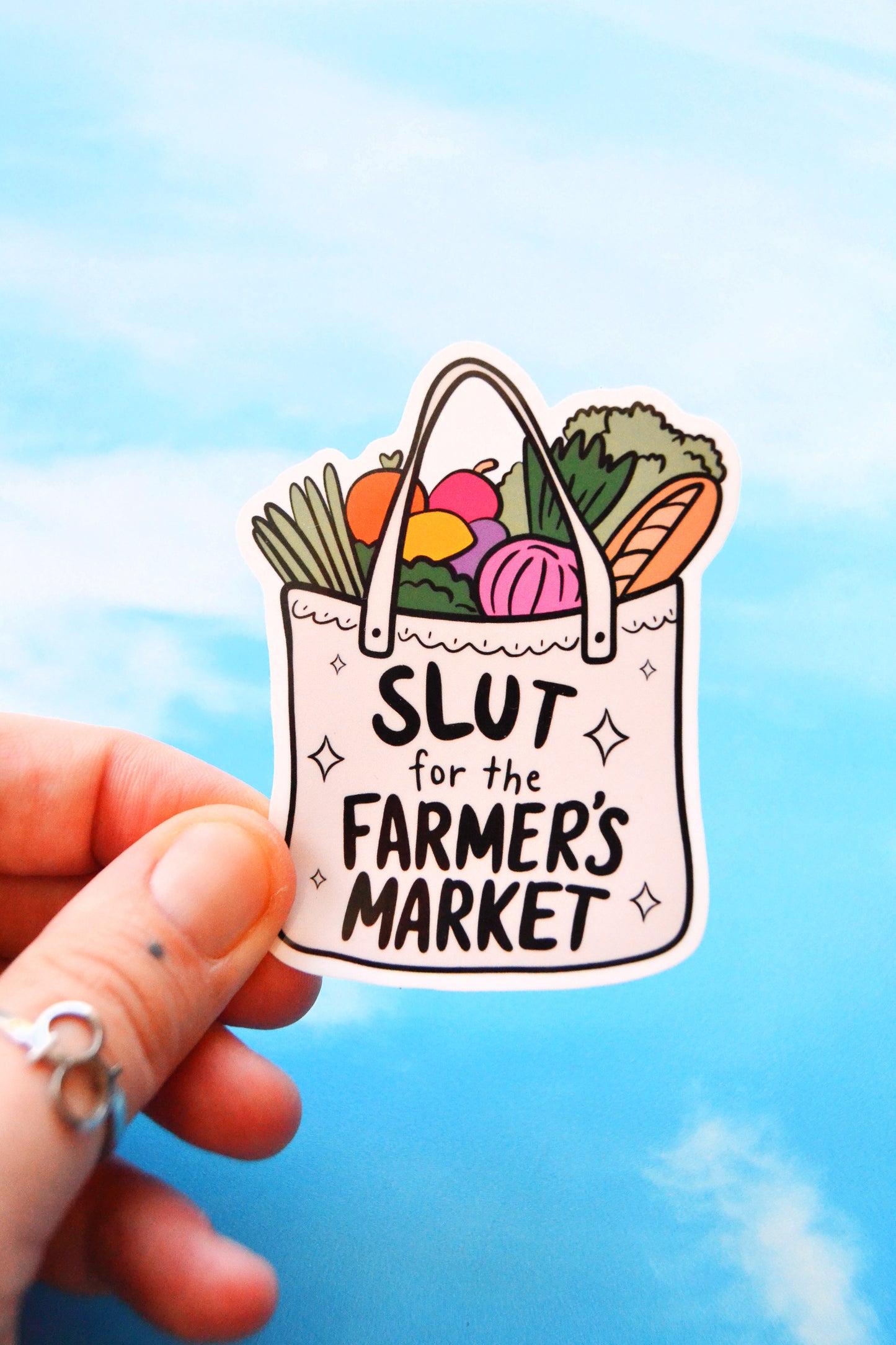 Slut for the Farmer's Market Vinyl Sticker