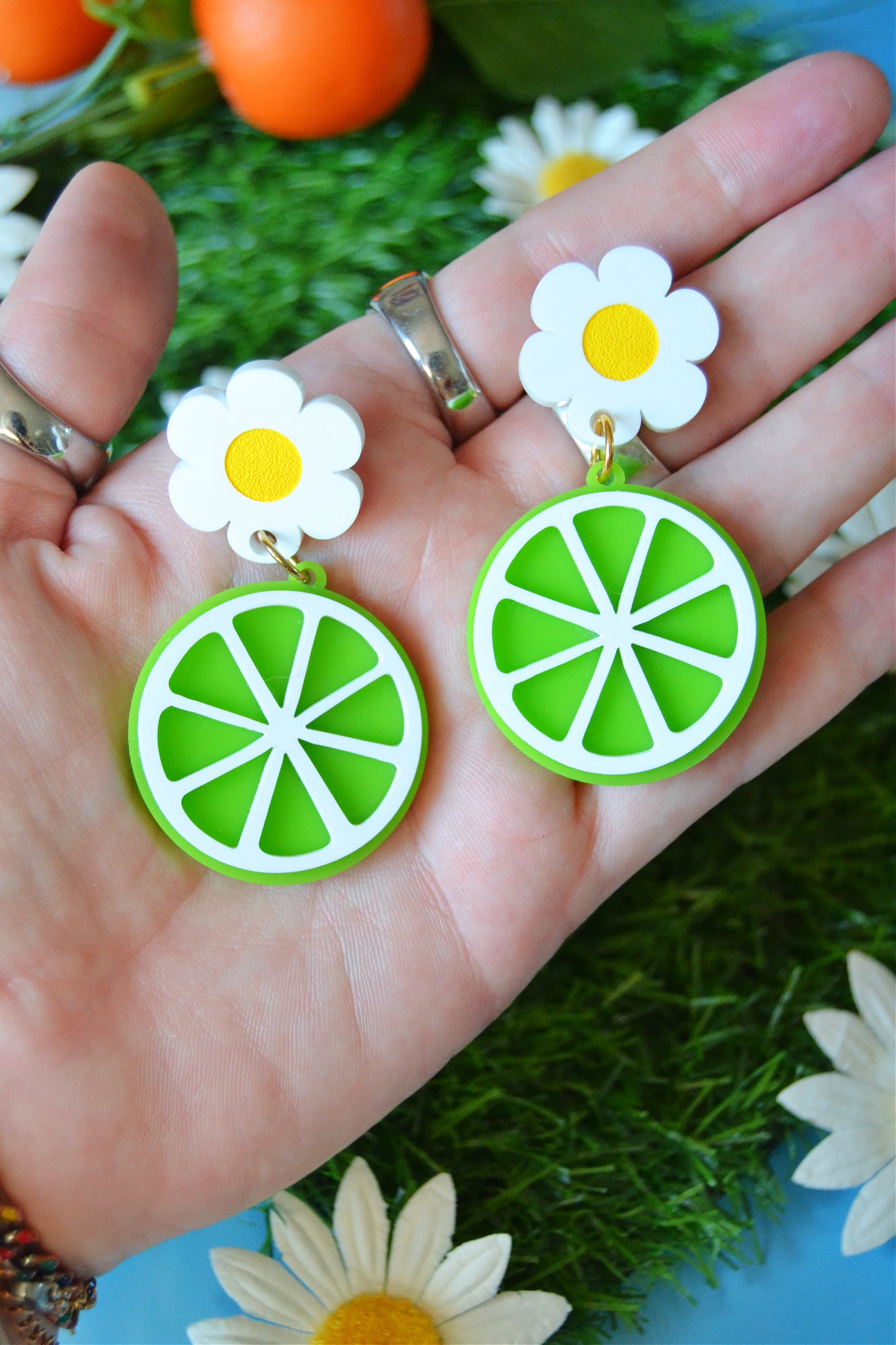 Lime Earrings