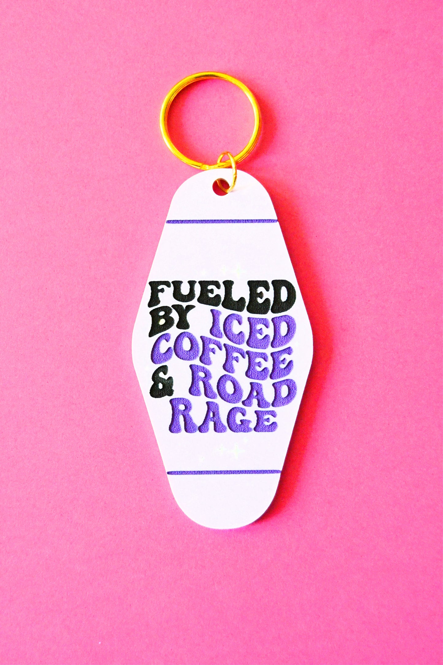 Iced Coffee and Road Rage Keychain
