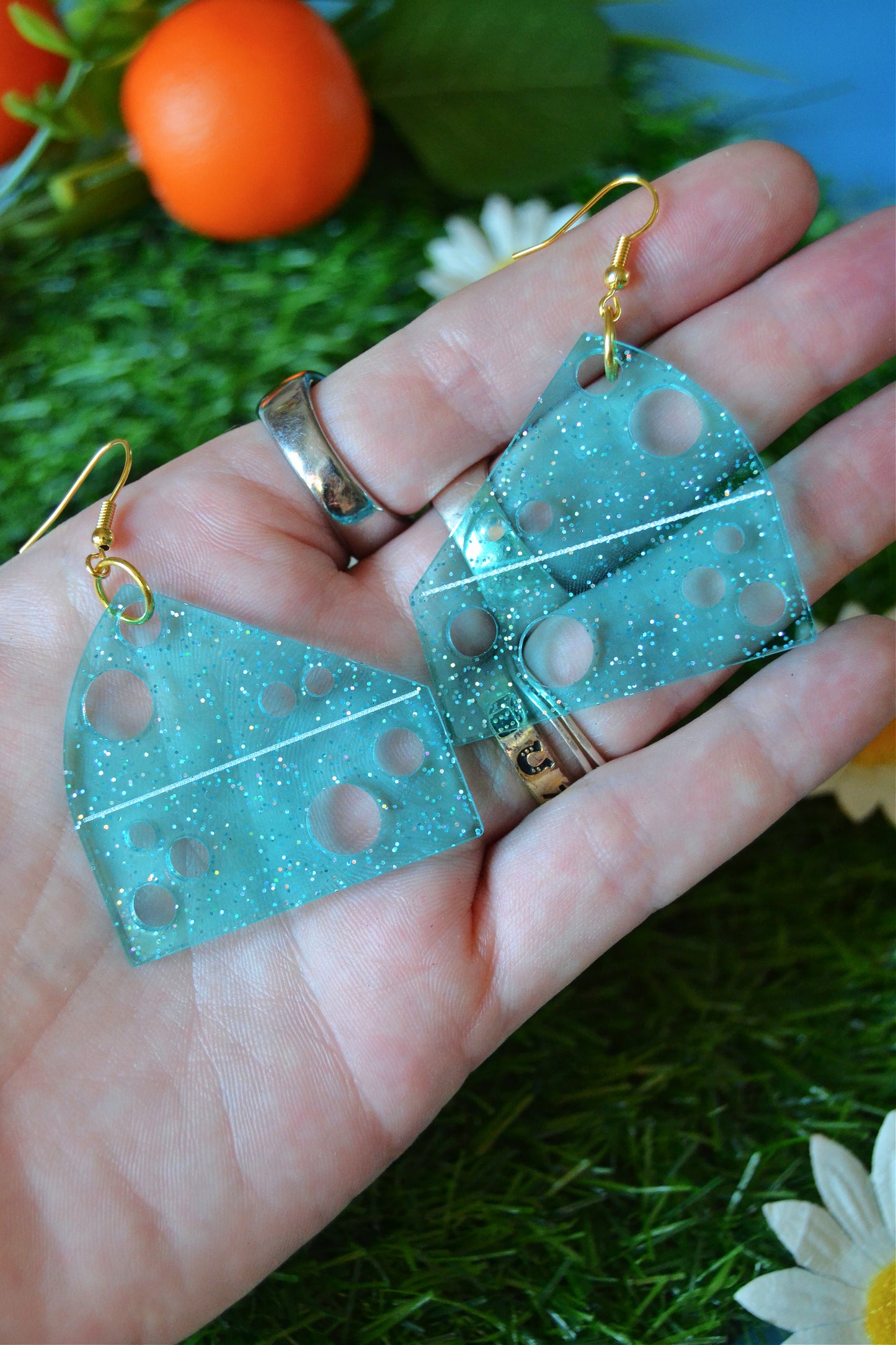 Blue Cheese Earrings