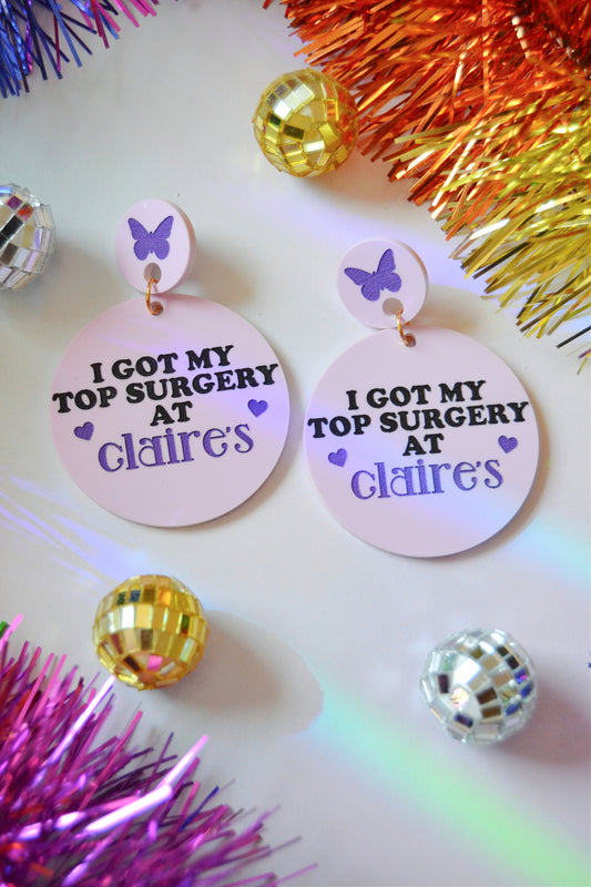 Top Surgery at Claire's Earrings