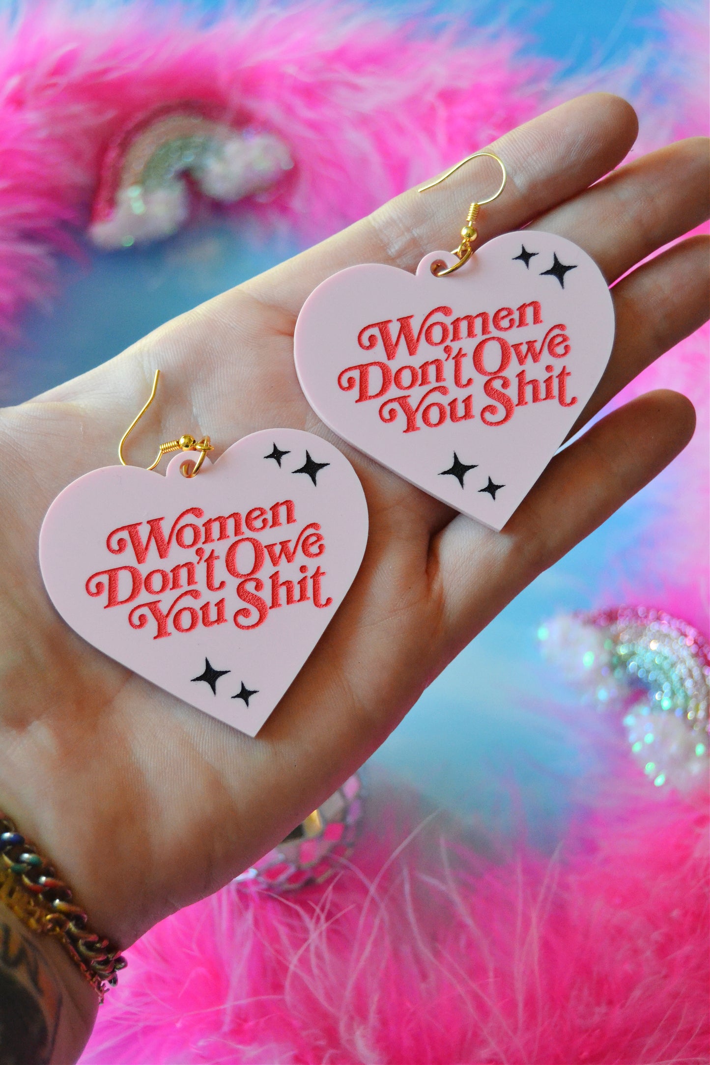 Women Don't Owe You Shit Earrings