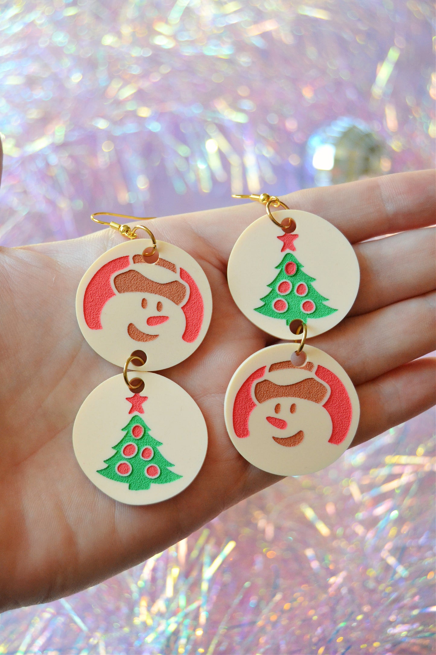 Slice n Bake Christmas Cookie Stack Earrings