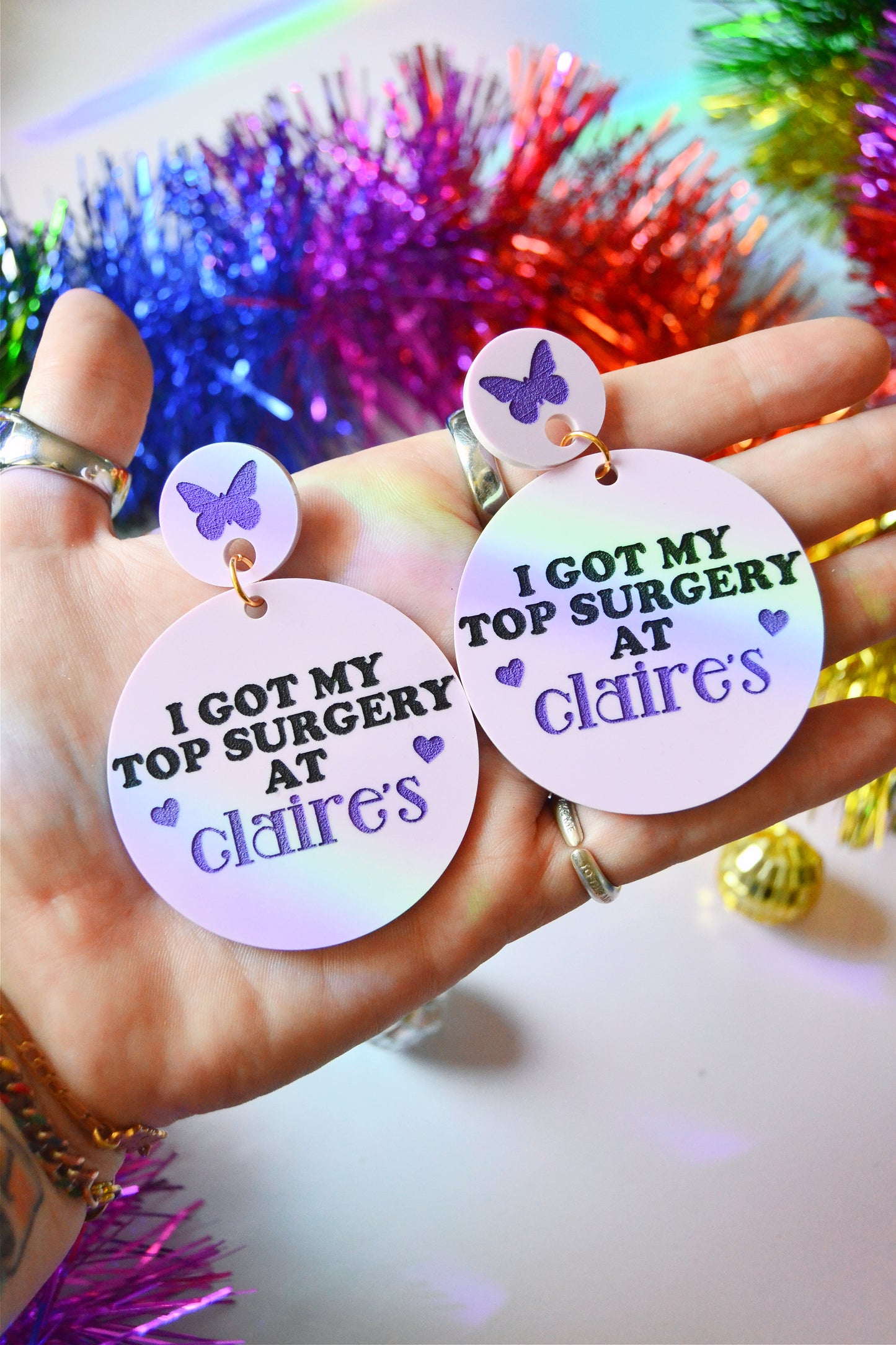 Top Surgery at Claire's Earrings