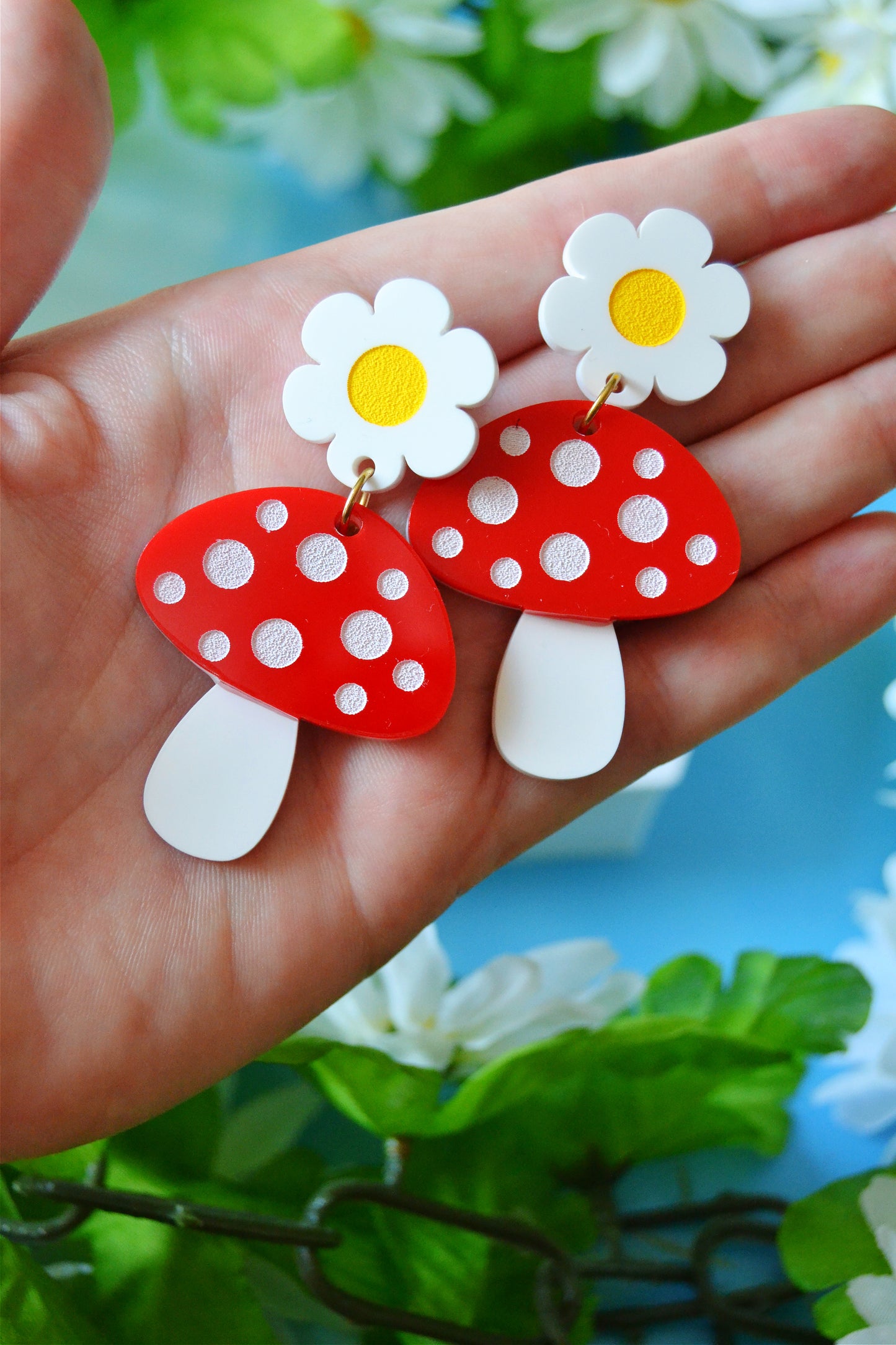 Mushroom Earrings
