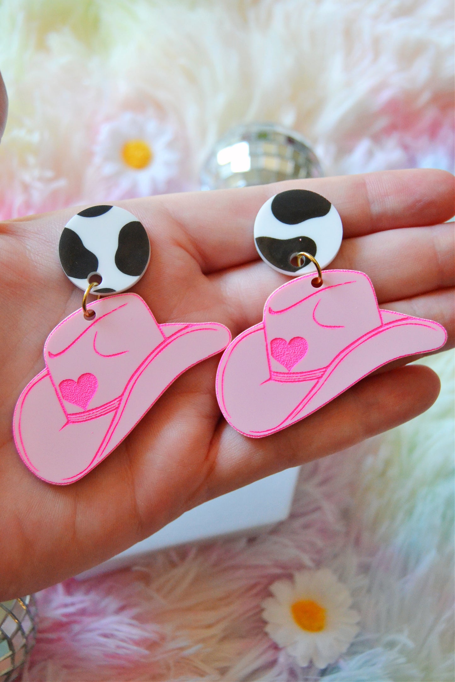 Cowgirl Hat Earrings