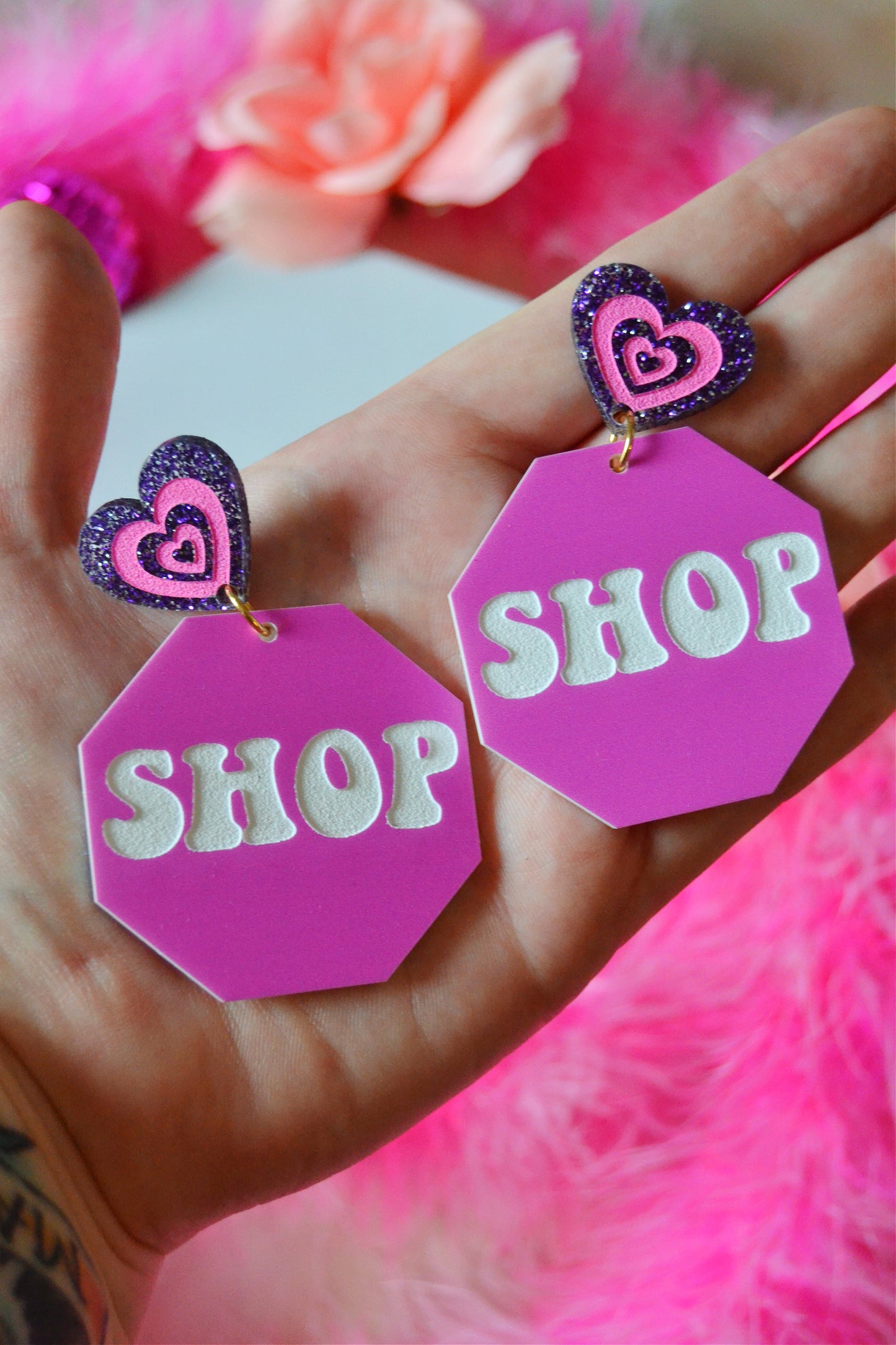 Shop Sign Earrings