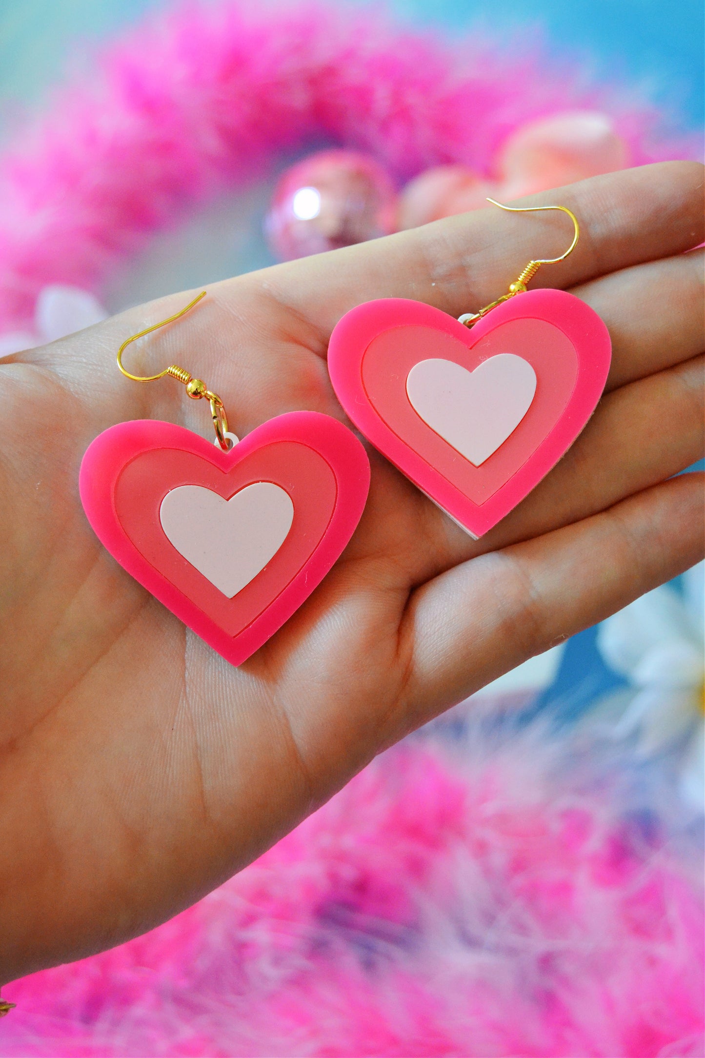 Y2K Hearts Earrings