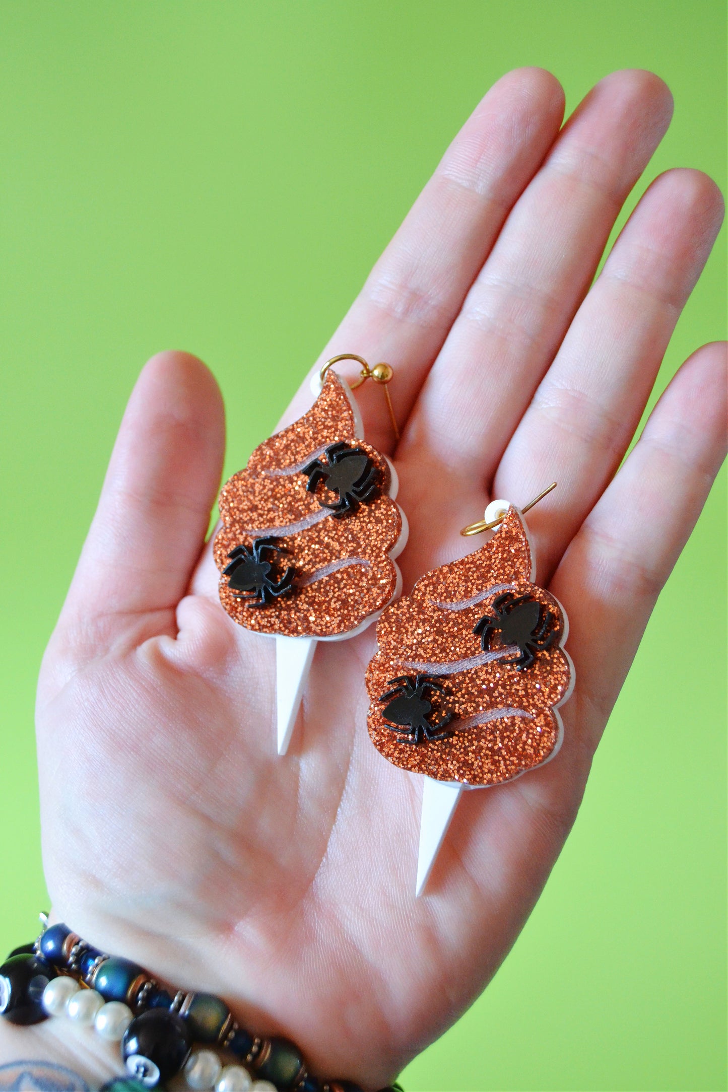 Haunted Cotton Candy Earrings