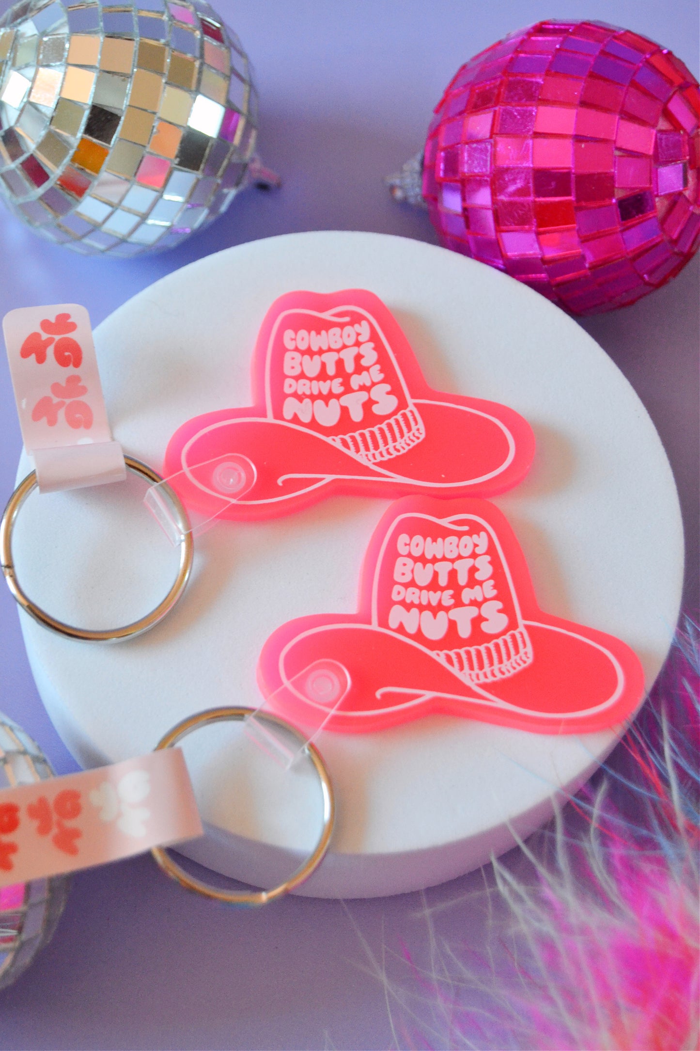 Cowboy Butts Keychain