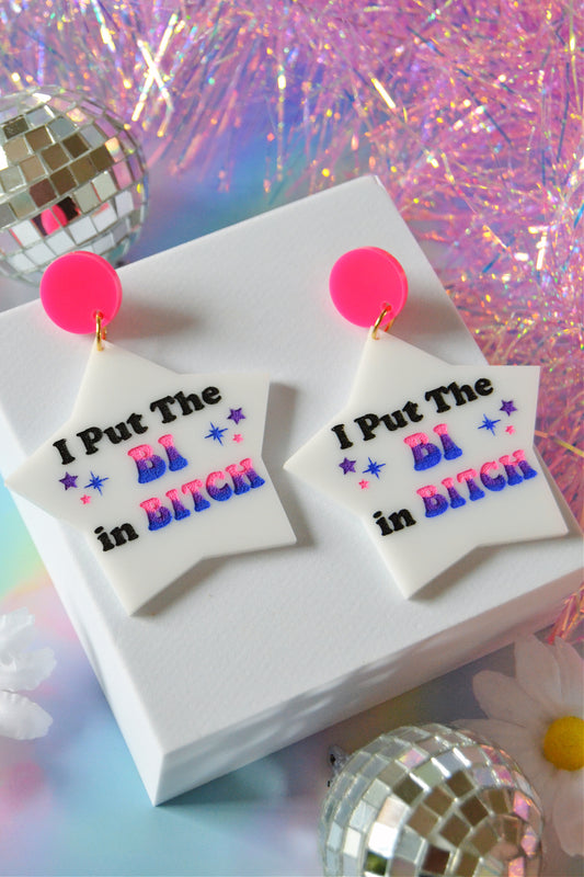 Bi in BITCH Earrings