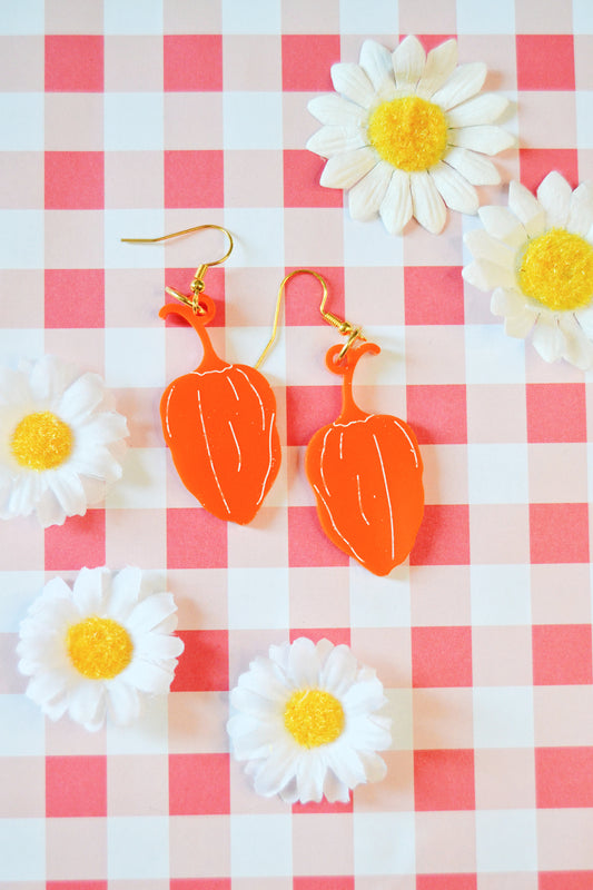 Habanero Pepper Earrings