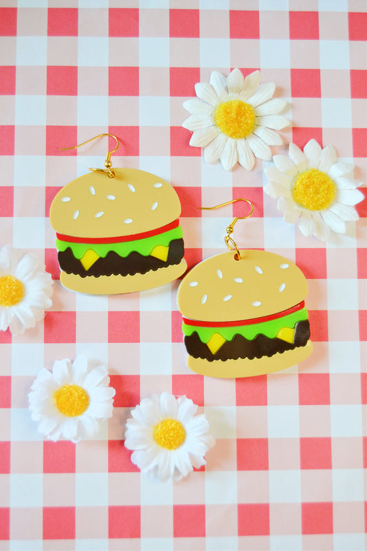 Cheeseburger Earrings