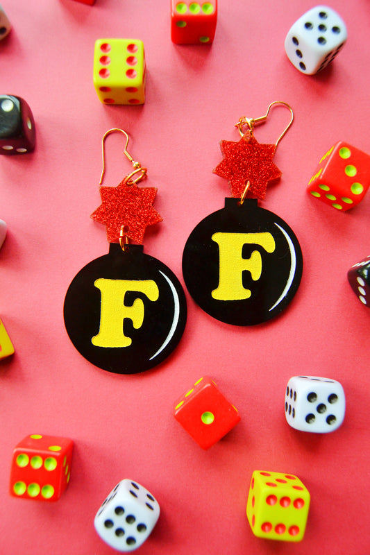 F Bomb Earrings