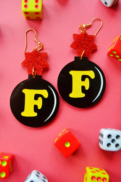 F Bomb Earrings