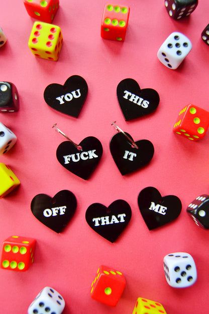 Choose Your Own F*cking Adventure Earrings