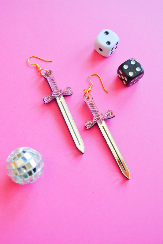 Love Sword Earrings