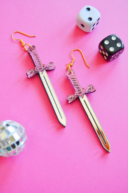 Love Sword Earrings