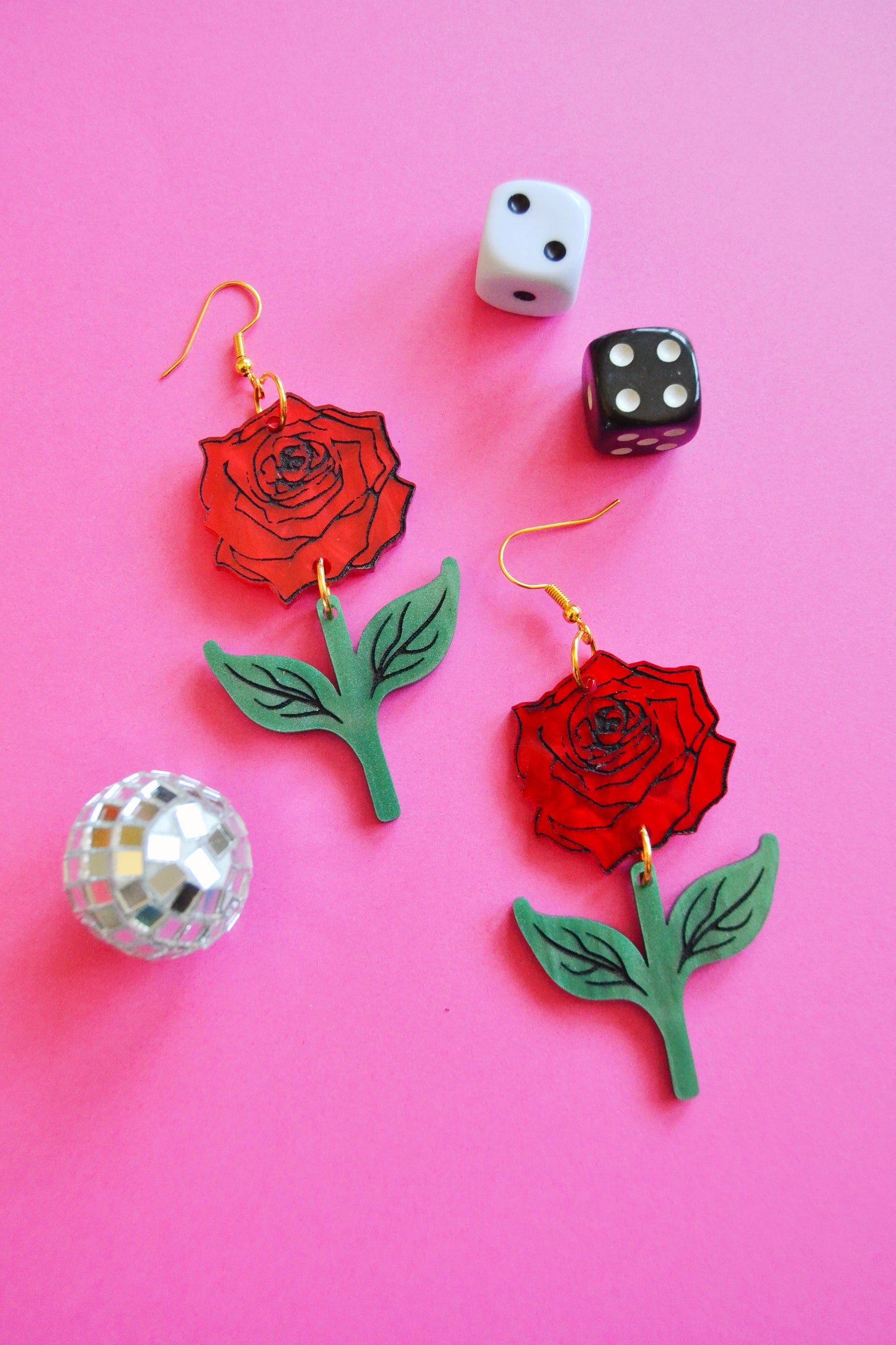 Every Rose Has Its Thorn Earrings