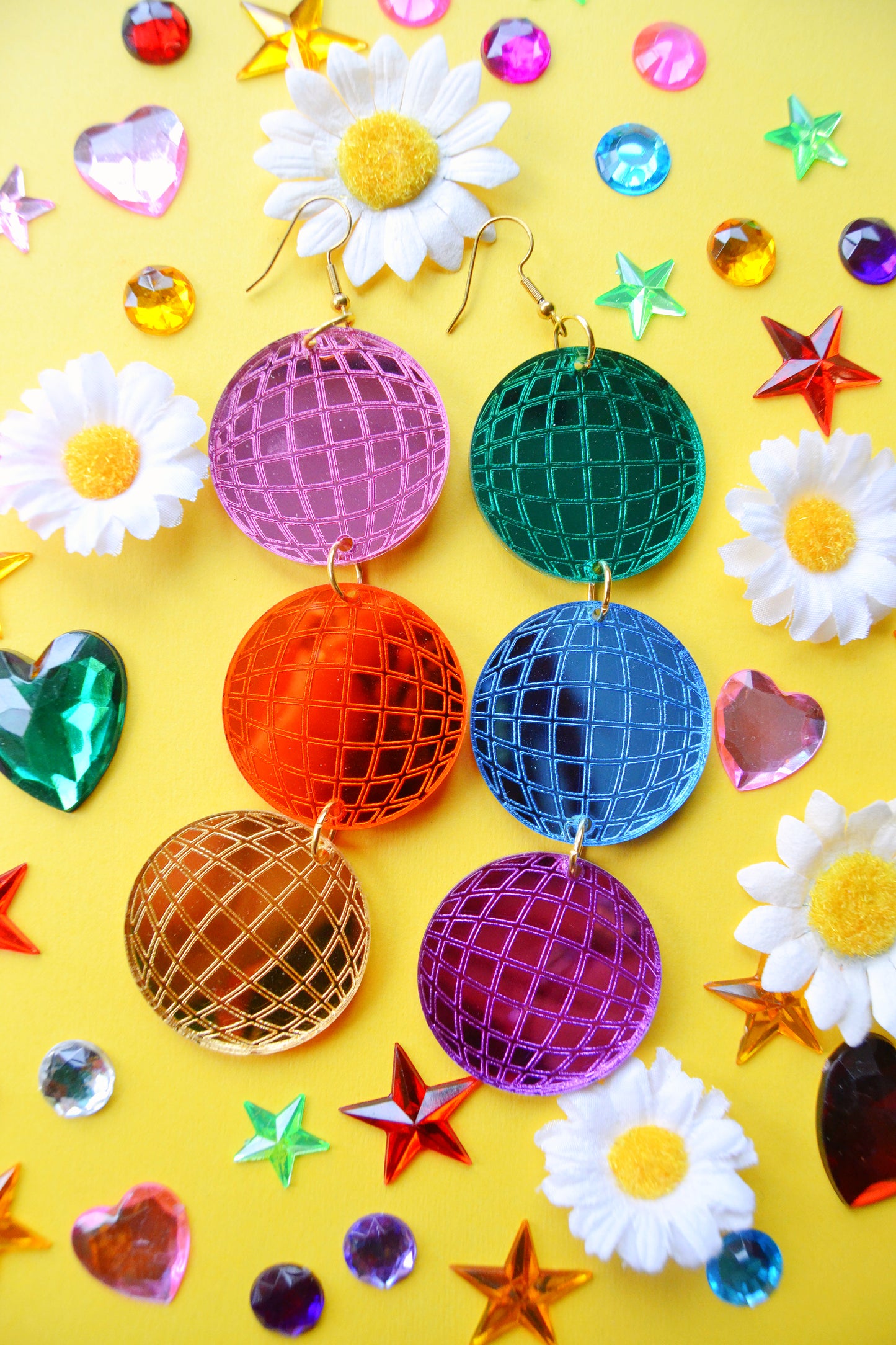 Rainbow Disco Fever Earrings