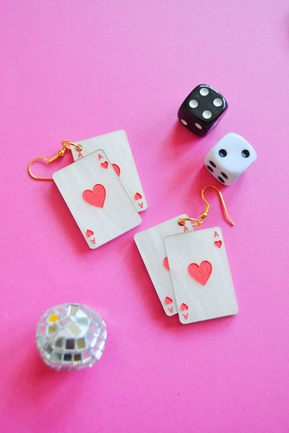 Ace of Hearts Earrings