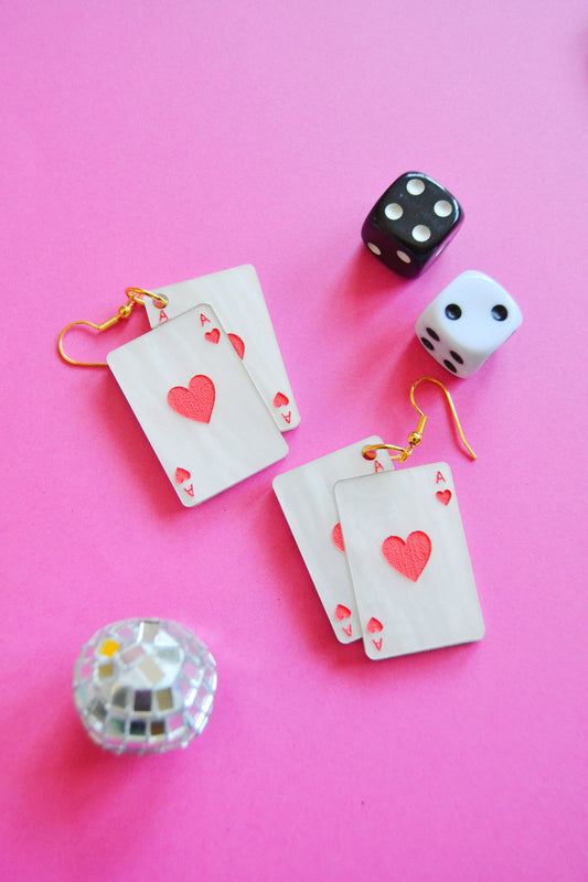 Ace of Hearts Earrings