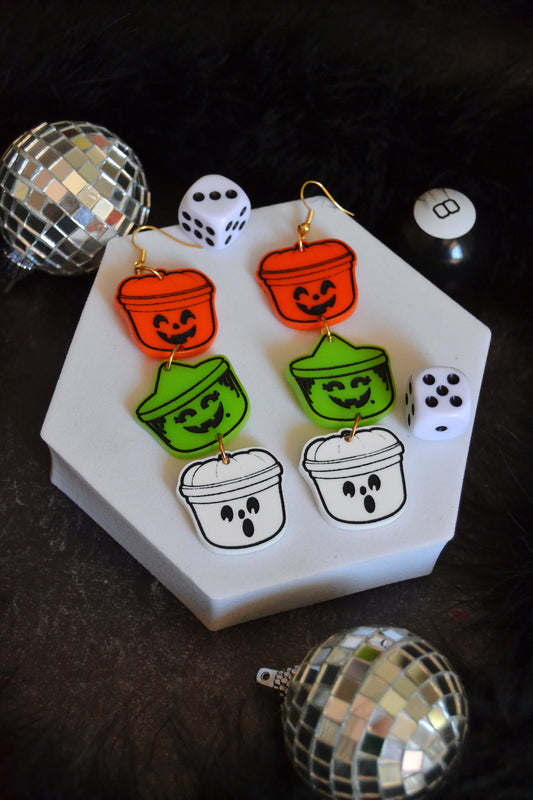 Spooky Buckets Earrings