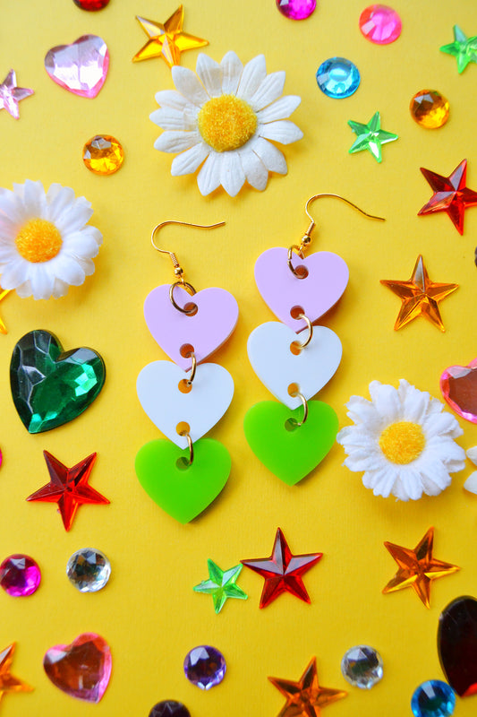 Genderqueer Hearts Earrings