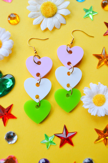 Genderqueer Hearts Earrings