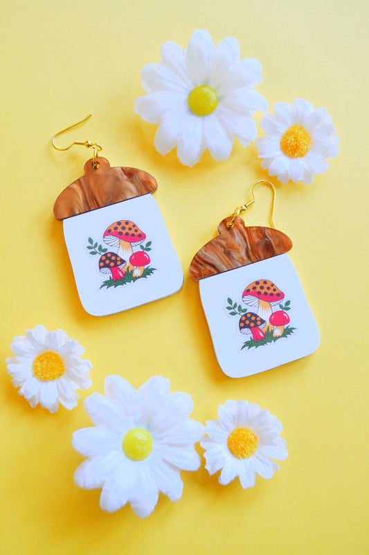Merry Mushroom Canister Earrings