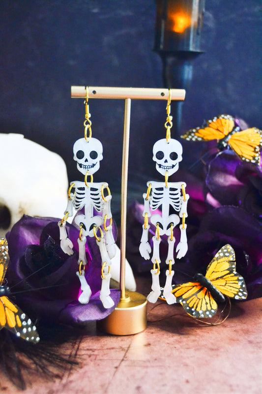 Human Skeleton Earrings