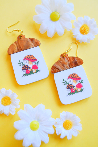 Merry Mushroom Canister Earrings