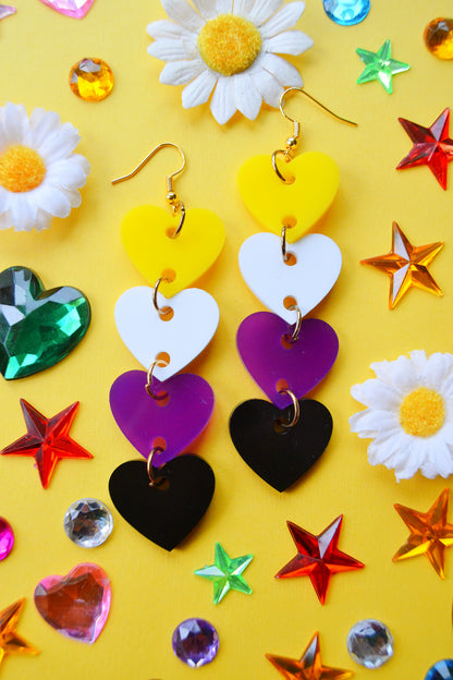 Non-Binary Hearts Earrings