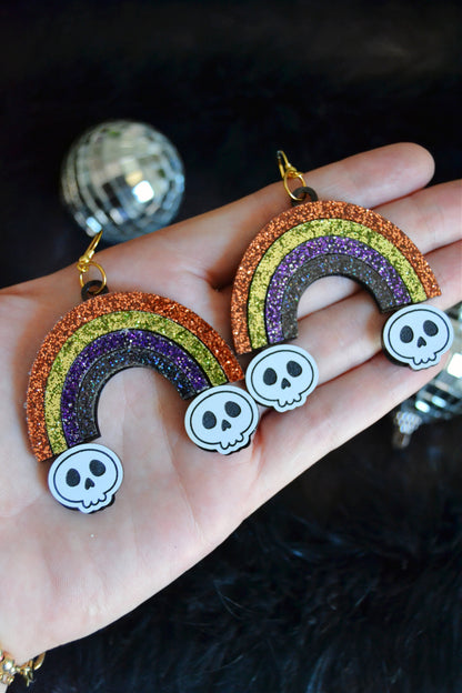 Goth Rainbow Earrings