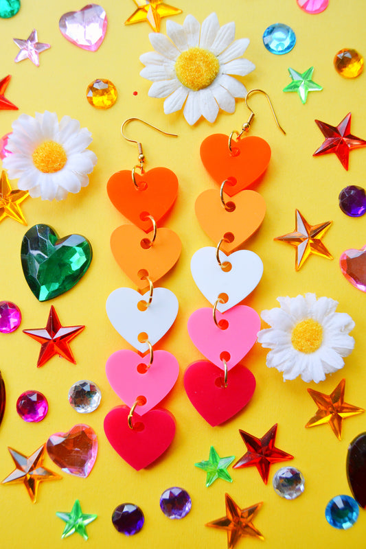 Lesbian Hearts Earrings
