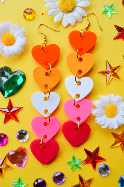 Lesbian Hearts Earrings