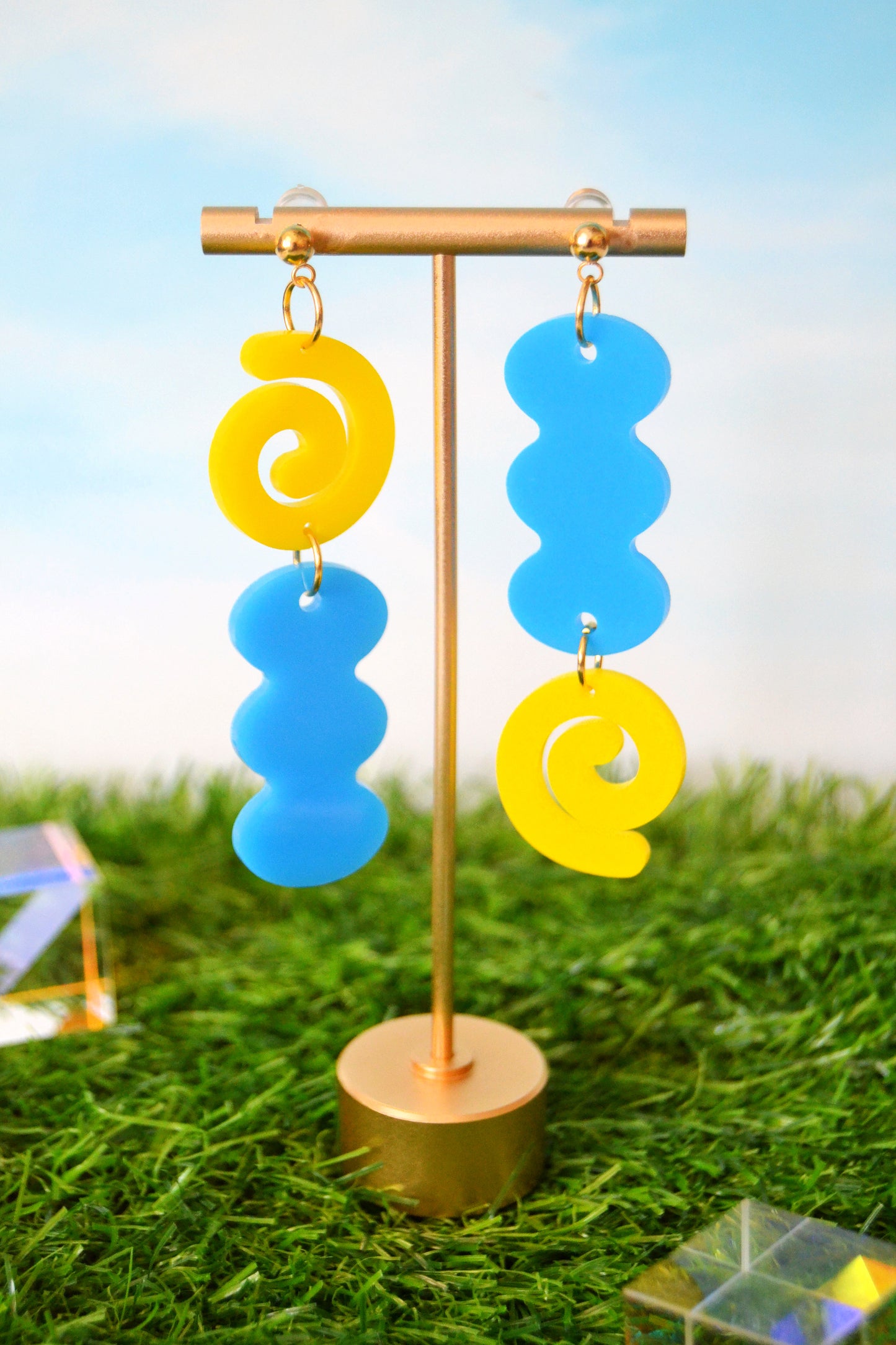 Wavy Spiral Earrings