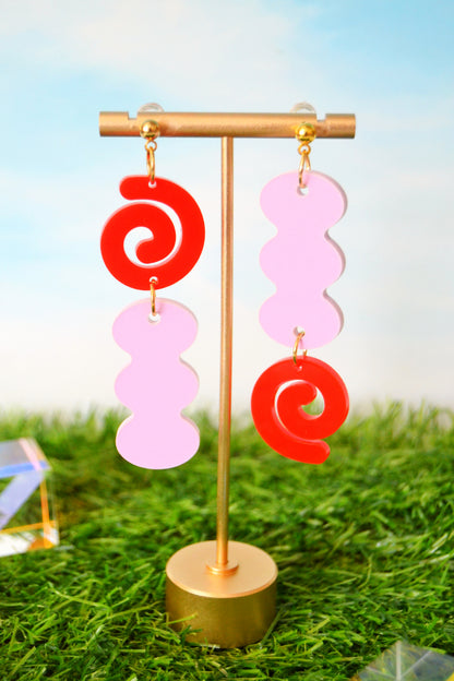 Wavy Spiral Earrings