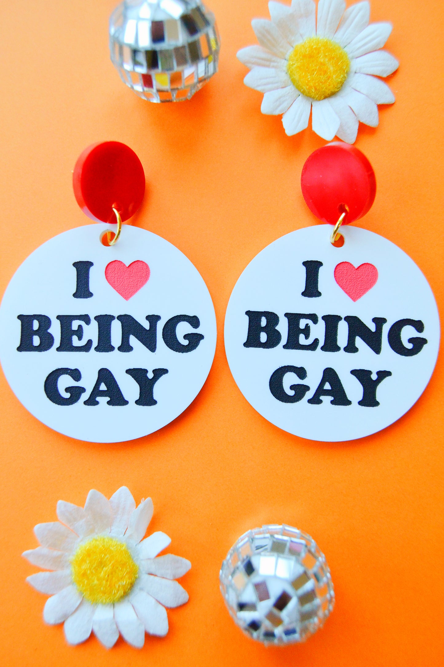 I Love Being Gay Earrings