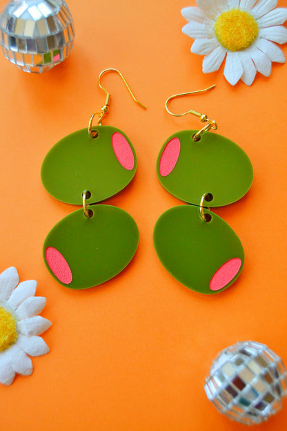 Stuffed Olive Earrings