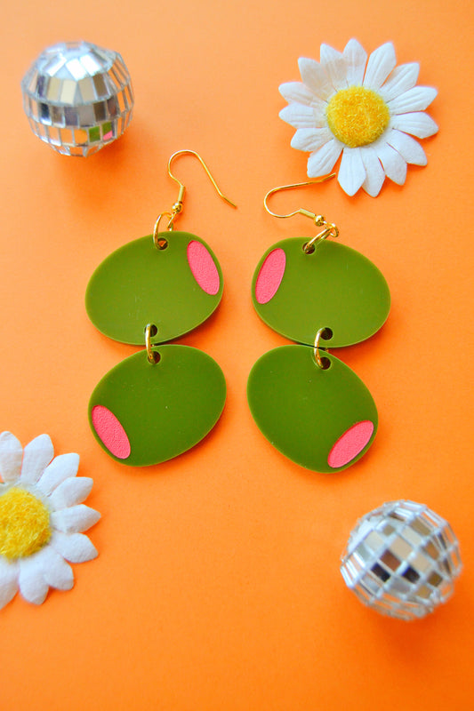 Stuffed Olive Earrings