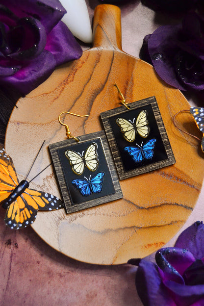 Framed Butterfly Earrings