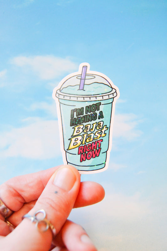 Baja Bummer Glittery Vinyl Sticker